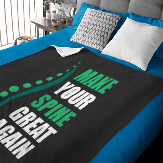 Discover Physical Therapists Funny Gifts PT Make Your Spine Great Again Essential Baby Blankets