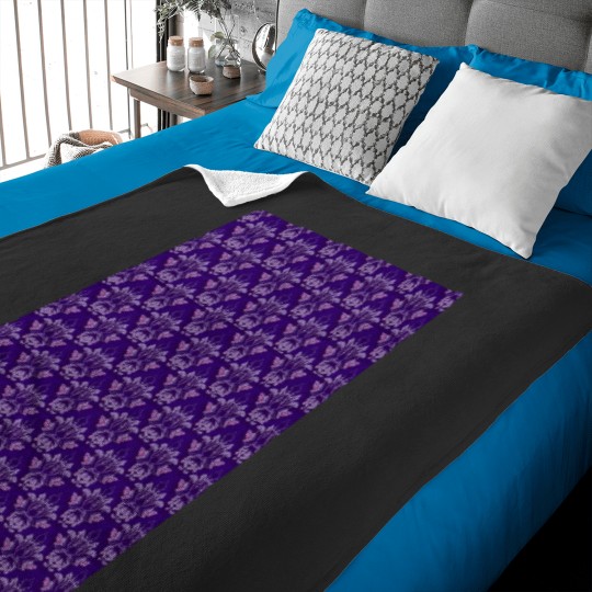 Discover Victorian Dark Violet Graphic Baby Blankets