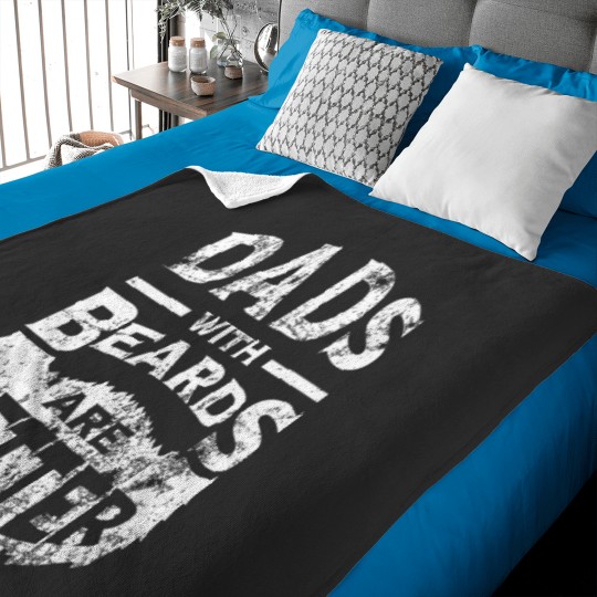 Discover Dads with Beards are Better Distressed Baby Blankets