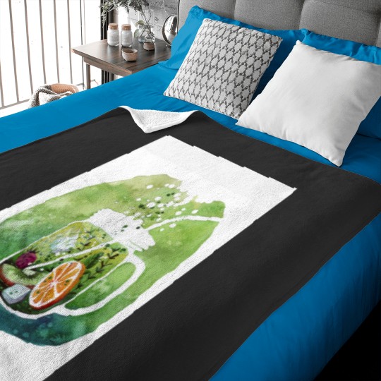 Discover Watercolor lemonade! Baseball ¾ Sleeve Baby Blankets
