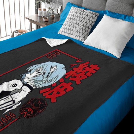Discover Rei Ayanami Red Style Japanese Essential Baby Blankets