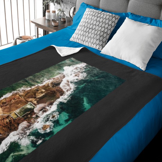 Discover natural pool in manly beach australia Graphic Baby Blankets