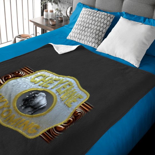 Discover Cheyenne, Wyoming WesternCowboy Belt Buckle Baby Blankets