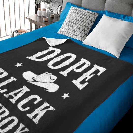 Discover Dope Black Cowboyss African Cowboyss Black History Juneteenth Baby Blankets