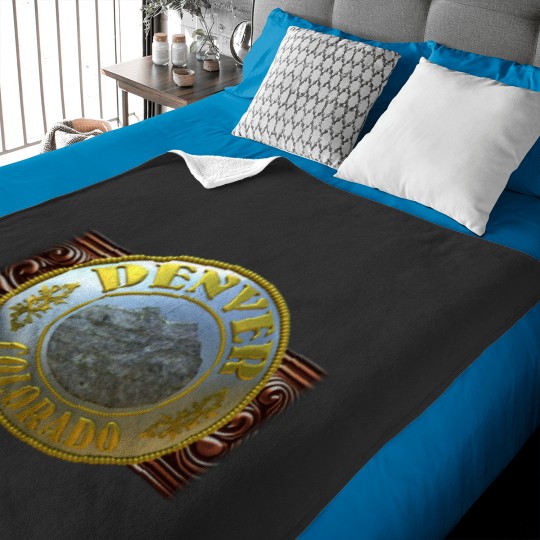 Discover Denver, Colorado WesternCowboy Belt Buckle Baby Blankets