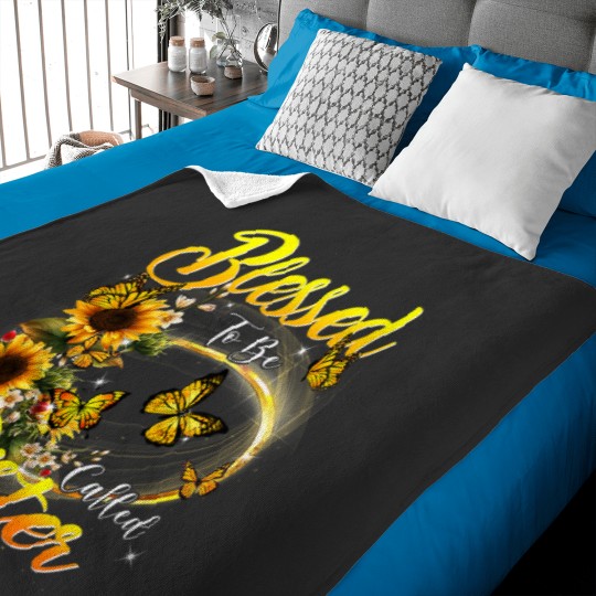 Discover Blessed to be called Sister Shirt Sunflower Lovers Sister Baby Blankets