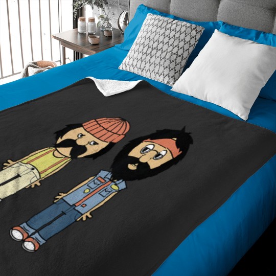 Discover Cheech Chong Toon Style Full Bodies With Logo Tank Top Baby Blankets