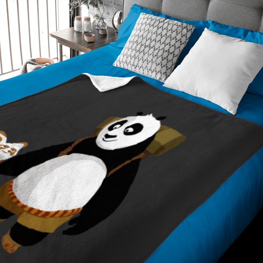 Discover Po and Master Shifu Baby Blankets