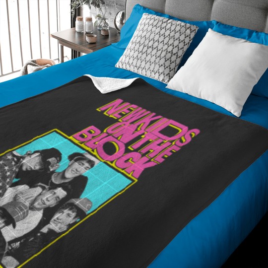 Discover Vintage NKOT Block Band Music T-Shirt Baby Blankets