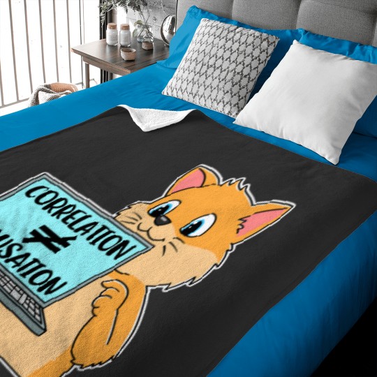 Discover Correlation Causation Funny Data Science Gift Baby Blankets