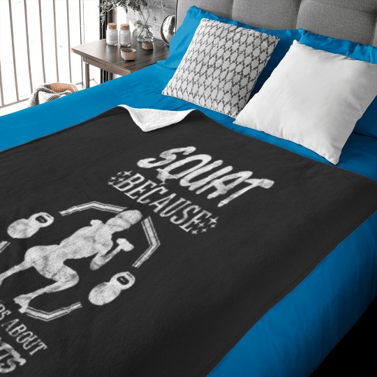Discover squat because no one raps about little butts gym ness fun Baby Blankets
