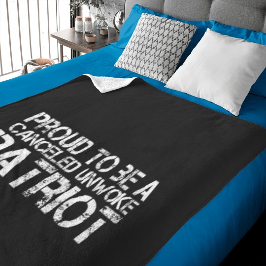 Discover proud to be a canceled unwoke patriot freedom Baby Blankets