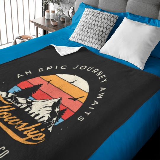Discover Fellowship Hiking Co An Epic Journey Awaits Black Fantasy Baby Blankets