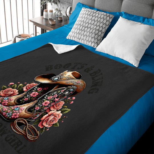 Discover Cowgirls Kids Cowboyss Boots And Bling Its A Cowgirlss Thing Baby Blankets
