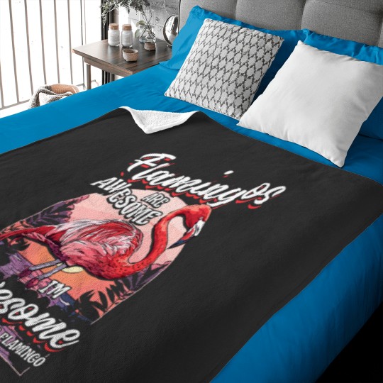 Discover Flamingo Shirt Womens Men Girls Boys Flamingos Are Awesome Baby Blankets