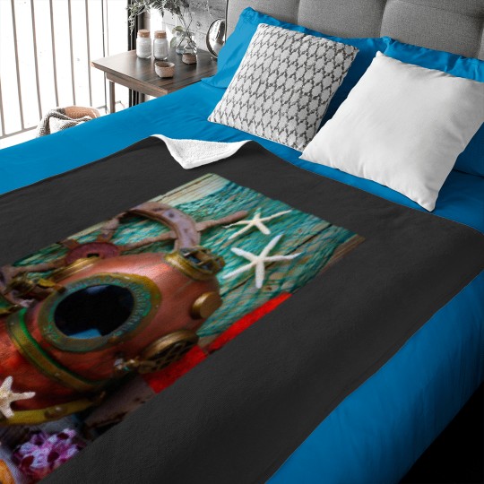 Discover Old Vintagess Divingss Helmet Baby Blankets