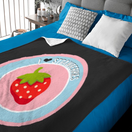 Discover Sweet Summer Lovin_ Strawberry Edition Baby Blankets