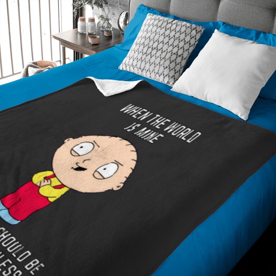 Discover Stewie Quote   When The World Is Mine Your Death Should Be Quick And Painless. Baby Blankets