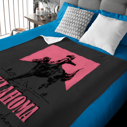 Discover Oklahoma Smokeshow Western Oklahoma Smokeshow Cowboy Rodeo Baby Blankets