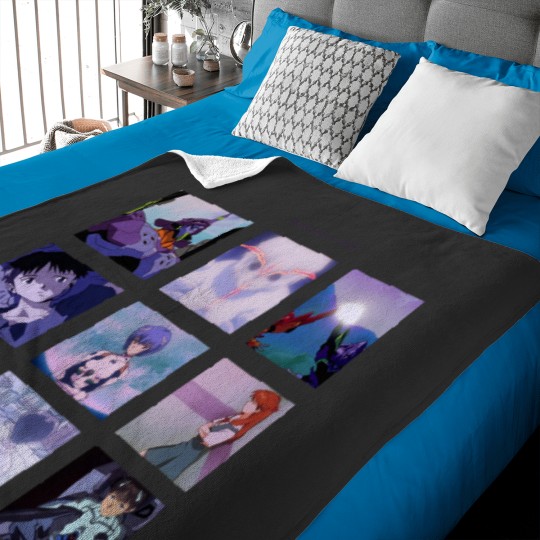 Discover NEON GENESISss Evangelion vaporwave aesthetic Baby Blankets