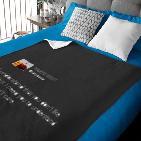 Discover Kanye tweet I dont care Baby Blankets