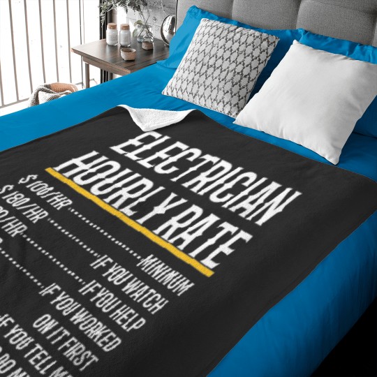 Discover Electrician Hourly Rate Baby Blankets