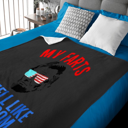 Discover Funny Abe Lincoln July 4th My Farts Smell Like Freedom Baby Blankets