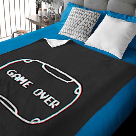 Discover Game Over Virtual Reality Headset Pixel Screen VR virtualreality Baby Blankets