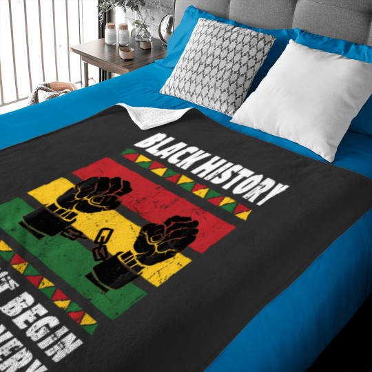 Discover Black History Didn'T Begin With Slavery Baby Blankets