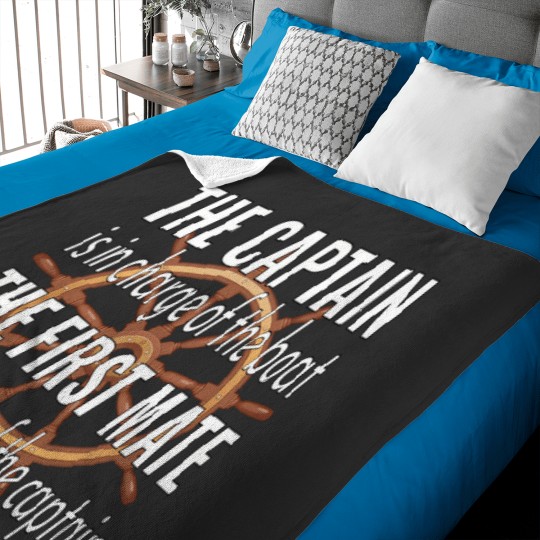 Discover captain and first mate Baby Blankets