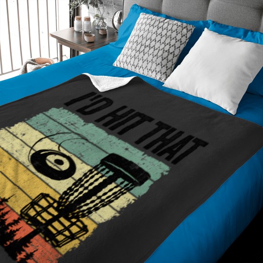 Discover ID Hit That Disc Golf Basket Player Disc Golf 1 Baby Blankets