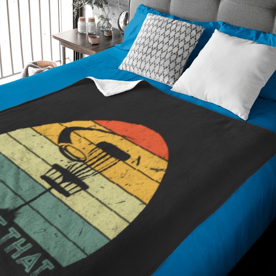 Discover Funny Vintage Disc Golf Frisbee Golf Baby Blanket