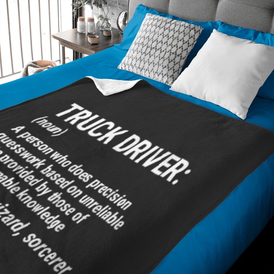 Discover Truck Driver Definition Funny Trucker T Shirt 1 Baby Blankets