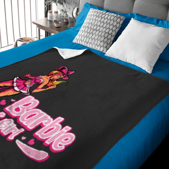 Discover Barbie hot girl Active Baby Blankets