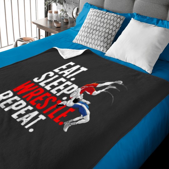 Discover Cool Wrestling Art For Men Women Kids Youth Wrestling Lover Baby Blankets