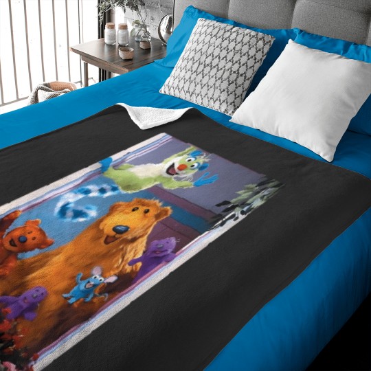 Discover Bear In The Big Blue House 1 Baby Blankets