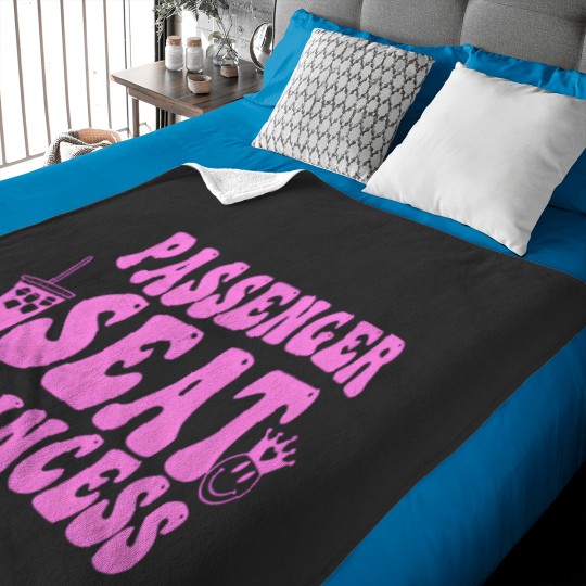 Discover Passenger Seat Princess K Text Baby Blankets