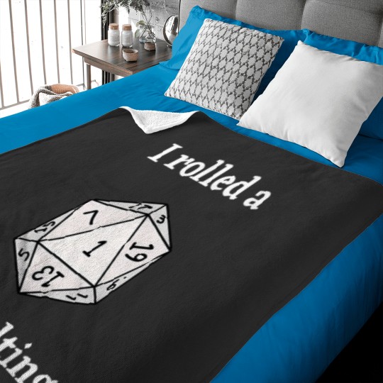 Discover Dnd Critical Miss Funny Dungeons And Dragons Baby Blankets