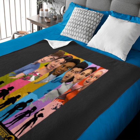 Discover Jurassic World Camp Cretaceous Group Shot Panels Baby Blankets