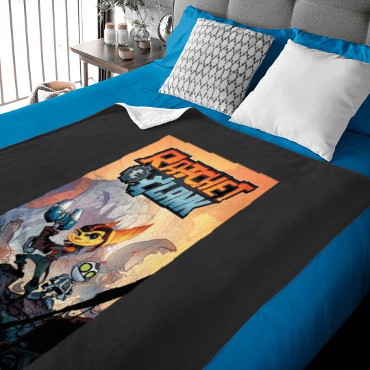 Discover Ratchet And Clank Poster Baby Blankets