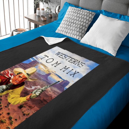 Discover Tom Mix Westerns Cowboy Monument Valley Baby Blankets