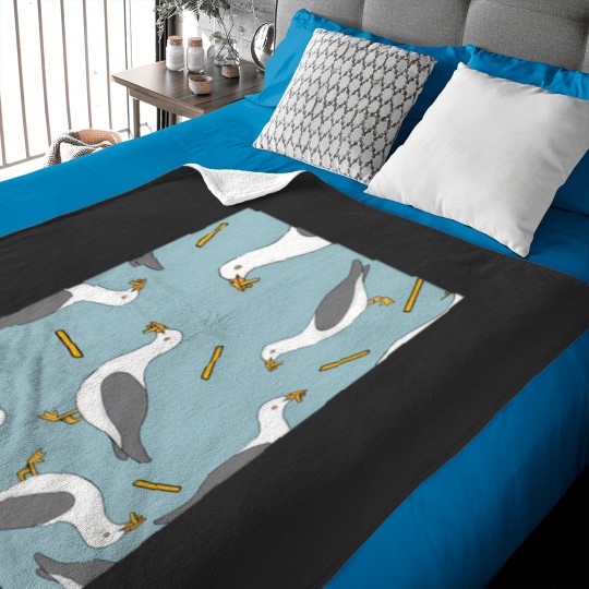 Discover Seagull And Chips 251 Baby Blankets