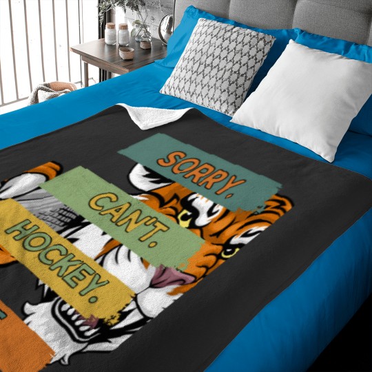 Discover Sorry Can_t Hockey Bye ice Hokey mom men kids Baby Blankets
