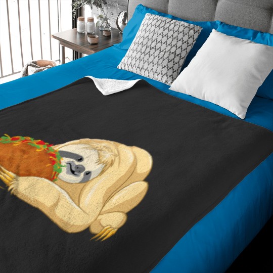 Discover Sloth Loves Taco Chalupa 6332 Baby Blankets