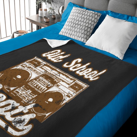 Discover Old School Beats Boom Box Ghetto Blaster Music Baby Blankets