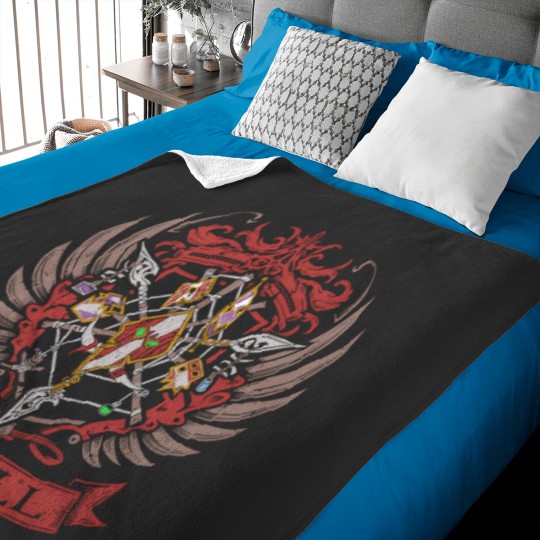 Discover Troll   Heraldry Crest Baby Blankets