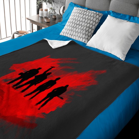 Discover U2 Paint Silhouette Baby Blankets