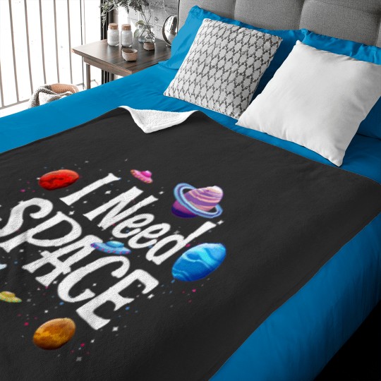 Discover I Need Space Solar System Geek Ufo Planets Science Nerd 2 Baby Blankets