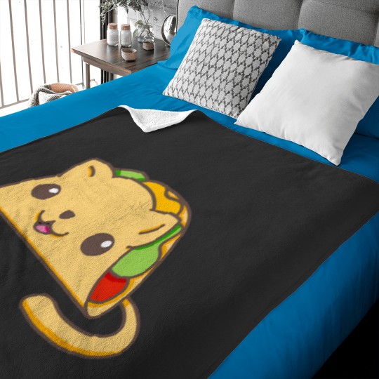 Discover Taco Lover Kitty Cat 876 Baby Blankets