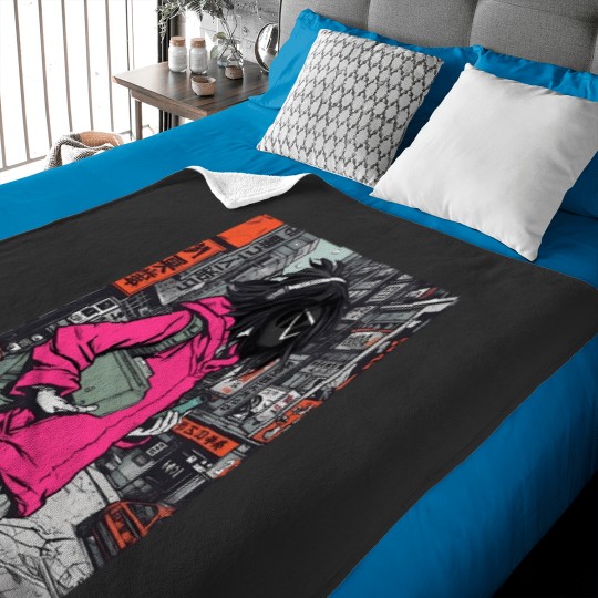 Discover Squid Cosplay Triangle Masked Man In The City 1 Baby Blankets